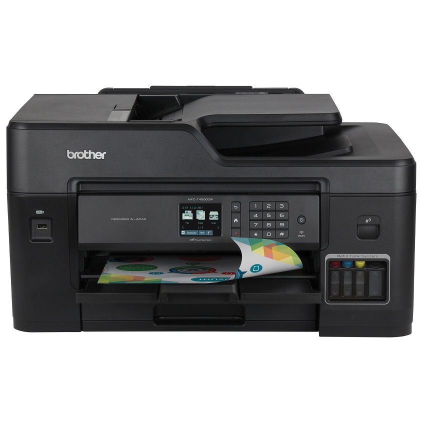 Multifuncional de inyección de tinta a color para documentos A3 (27.9 x 43.2 cm) con dúplex, conectividad en red inalámbrica y botellas de tinta de ultra alto rendimiento, , small