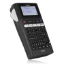 Brother P-touch handheld label maker with QWERTY keyboard and backlit display