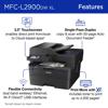 Brother MFC-L2900DW XL monochrome laser all-in-one printer with touchscreen and wireless connectivity