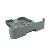 Brother printer paper tray with adjustable green guides for multiple paper sizes