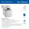 Brother MFC-EX670W color laser all-in-one printer with wireless connectivity and touchscreen