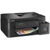 Impresora multifunción Brother DCP-T830DW con tanques de tinta externos imprimiendo documento