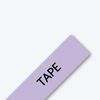 Casete de cinta para etiquetas Brother TZe-MQF31 morado con texto negro sobre fondo blanco