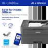 Brother RHLL2420DW Wireless Compact Monochrome Laser Printer with Duplex Printing, Refurbished, , small