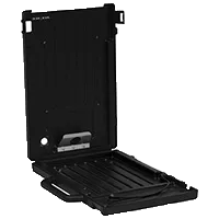 Brother printer floor stand with open paper tray and adjustable height mechanism