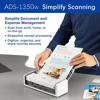 Brother ADS1350W Wireless Compact Desktop Scanner, , small