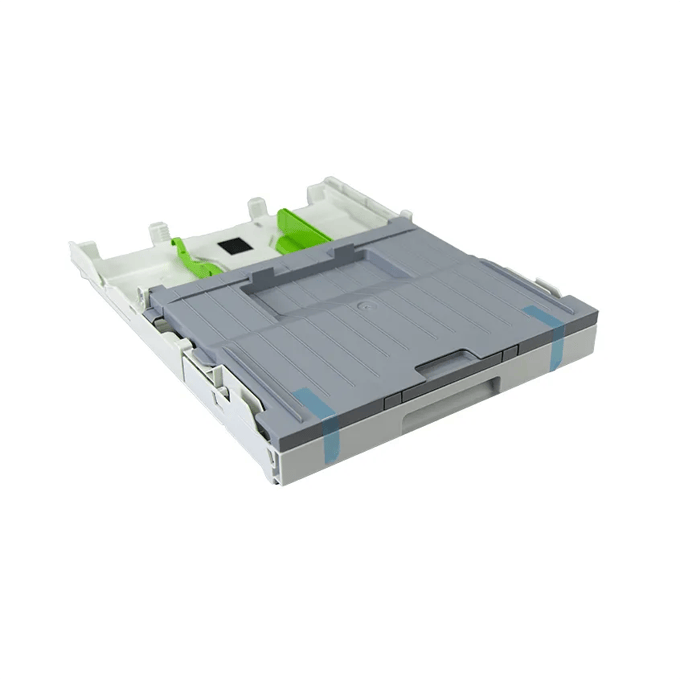 Brother printer paper tray with adjustable guides for multiple media sizes