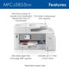 Brother MFC-J5855DW all-in-one wireless inkjet printer with touchscreen and paper trays