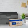 Brother HL-L2370dw monochrome laser printer with Refresh toner subscription box on desk