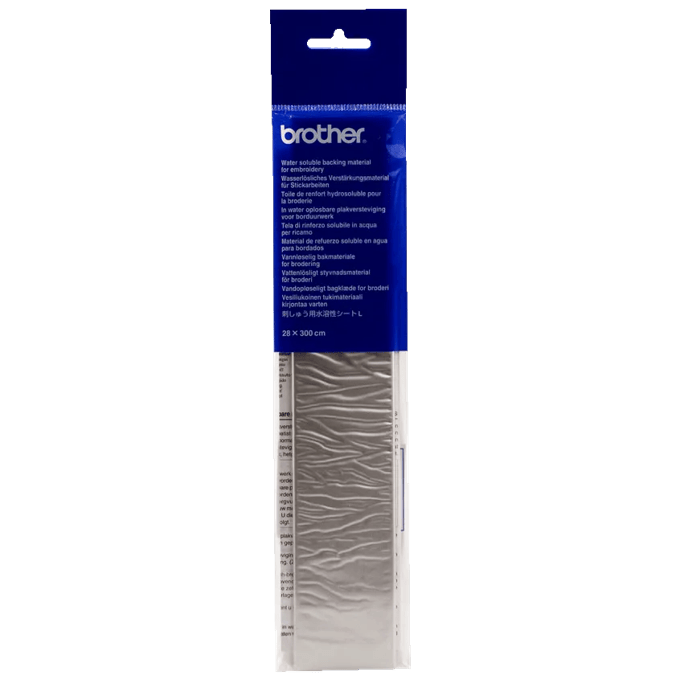 Brother water-soluble backing material for embroidery, 28 x 300 cm roll