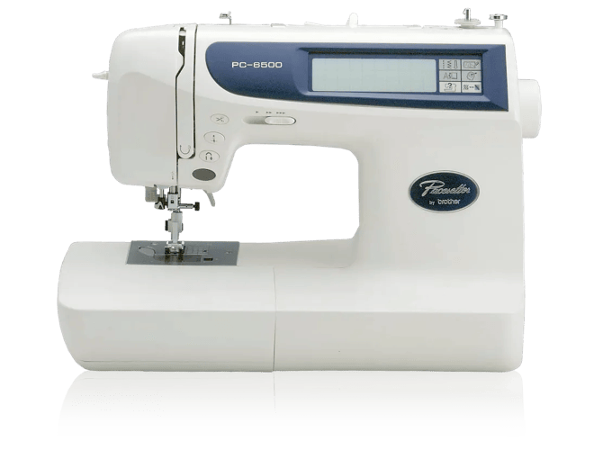 Brother PC-6500 sewing machine with LCD screen and built-in stitches