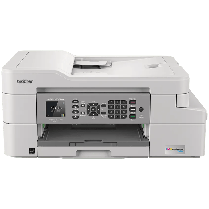 Brother MFC-J805DW all-in-one wireless inkjet printer with fax and keypad