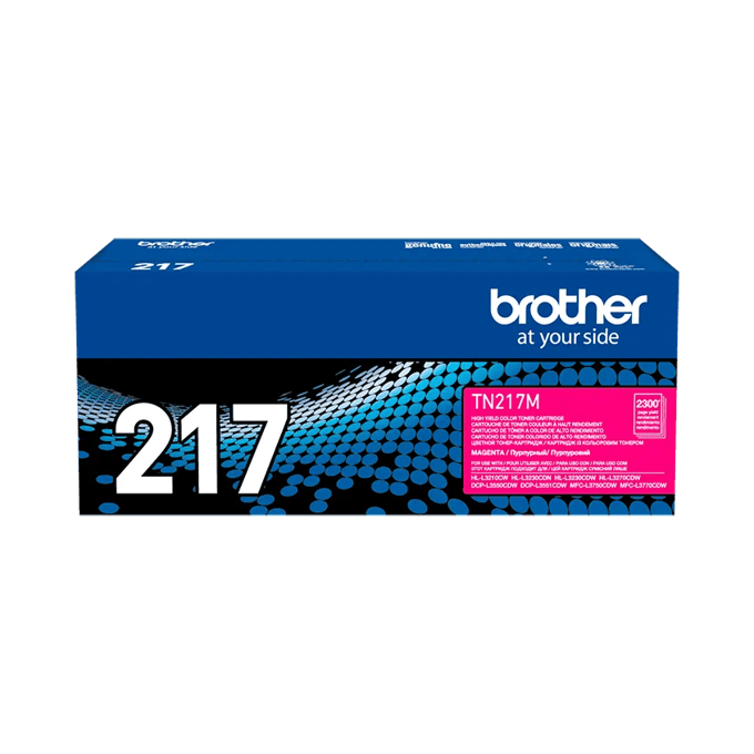 Cartucho de tóner magenta de alto rendimiento Brother TN217M para impresoras láser a color