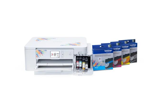 Brother SP1 sublimation printer with ink cartridges and color paper packs