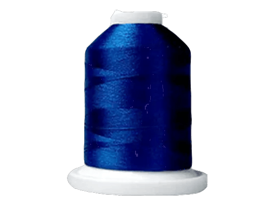 Brother embroidery thread spool in royal blue on white cone