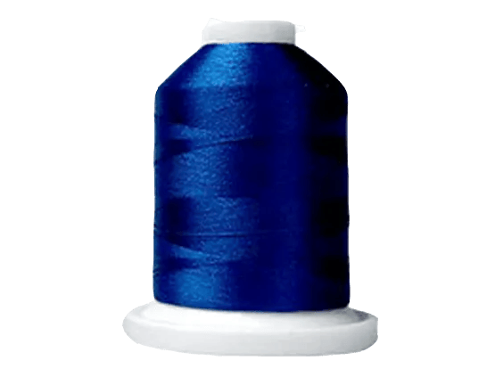 Brother embroidery thread spool in royal blue on white cone