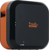 Brother P-touch EDGE label maker with black front panel and orange side casing