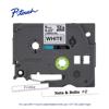 Brother P-touch TZe tape cartridge, 6mm laminated label tape, black on white