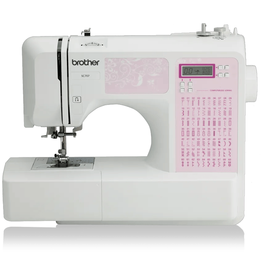 Brother SC707 computerized sewing machine with 70 built-in stitches and LCD display