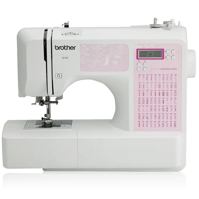 Brother SC707 computerized sewing machine with 70 built-in stitches and LCD display
