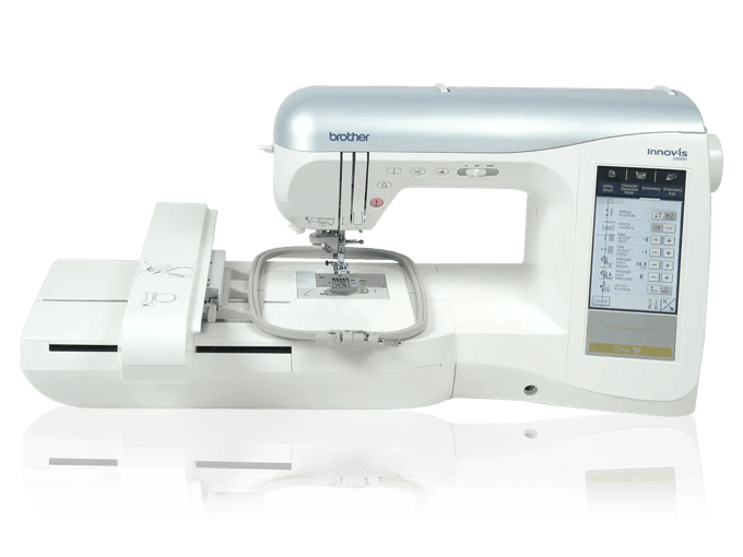 Brother Innov-is NV2500D sewing and embroidery machine with touchscreen and embroidery hoop