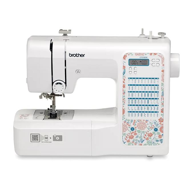 Brother CP2160W computerized sewing machine with floral design panel and LCD display