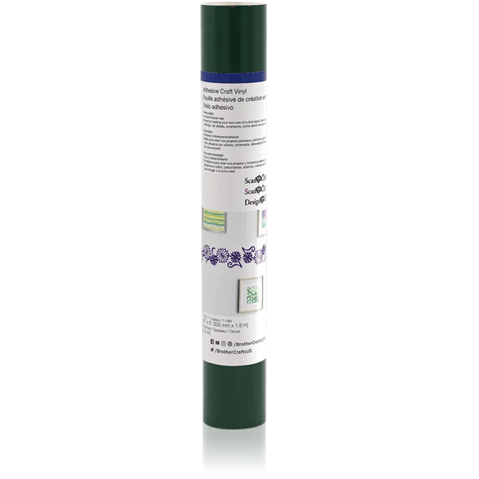 Brother adhesive craft vinyl roll in hunter green for ScanNCut cutting machines