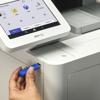 Brother MFC color laser printer with touchscreen and USB drive insertion