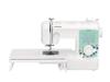 Brother GQ3700 sewing machine with wide table and floral design panel