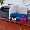 Brother Genuine TN221M Standard-yield Magenta Toner Cartridge, , small