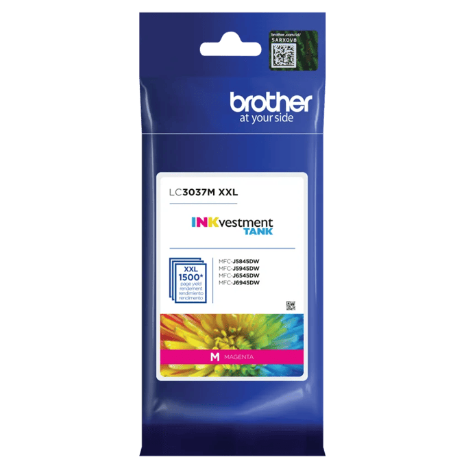 Brother LC3037M XXL magenta ink cartridge with 1500-page yield for business inkjet printers