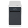 Brother TD-2130N desktop label printer with wireless connectivity and front-facing design