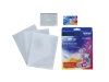 Brother ScanNCut stamp starter kit with transfer sheets, mat, and storage case