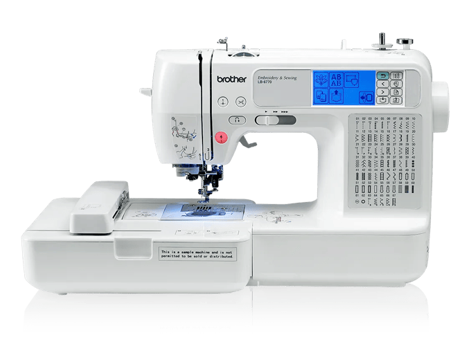 Brother LB-6770 embroidery and sewing machine with LCD touchscreen and built-in stitches