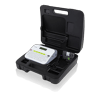 Brother portable label maker with carrying case and tape cartridge