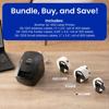 Brother QL-600 label printer bundle with address labels and file folder labels on desk
