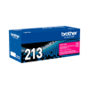Cartucho de tóner magenta Brother TN213M en empaque azul