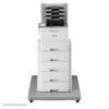 Brother laser printer with multi-drawer tower and automatic stacker on mobile cart