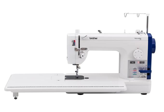 Brother Nouvelle 880 sewing machine with extension table and stitch selection panel