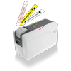 Brother P-touch label maker with printed labels for organization and office use