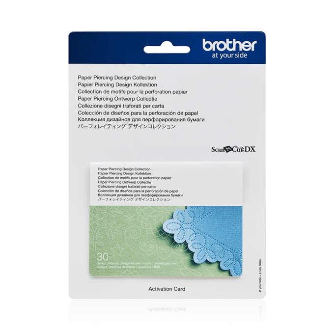 Brother ScanNCut DX paper piercing design collection package with decorative lace patterns