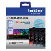 Brother LC30334PKS XXL ink cartridge value pack with high-yield black and color tanks