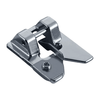 Brother sewing machine presser foot attachment with metal finish