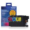 Brother LC105 XXL super high-yield color ink cartridge 3-pack with retail packaging