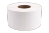 Brother white die-cut label roll on cardboard core for thermal printing