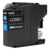 Brother LC20EC cyan ink cartridge with INKvestment label