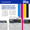 Brother genuine TN2294PK toner cartridges for digital color printers