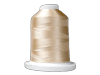 Brother embroidery thread spool in champagne gold with white cap on transparent background