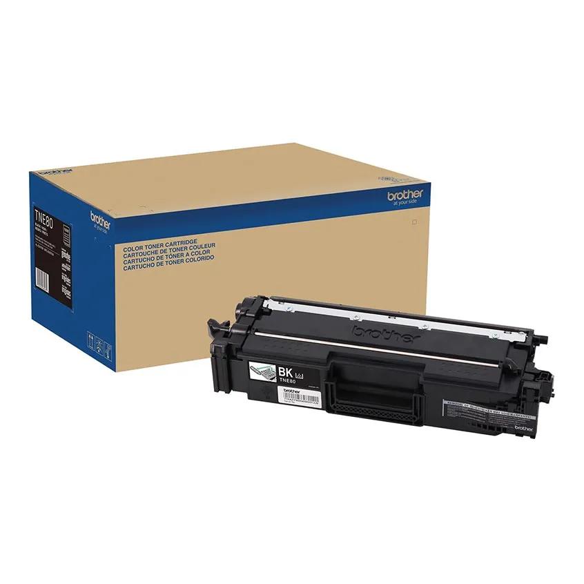 Brother Genuine TNE80BK Super High-yield Black Toner Cartridge, Black, medium