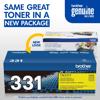 Brother Genuine TN331Y Standard-yield Yellow Toner Cartridge, Yellow, small